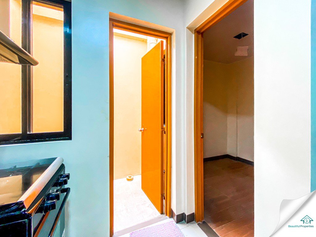 bedroom and service area