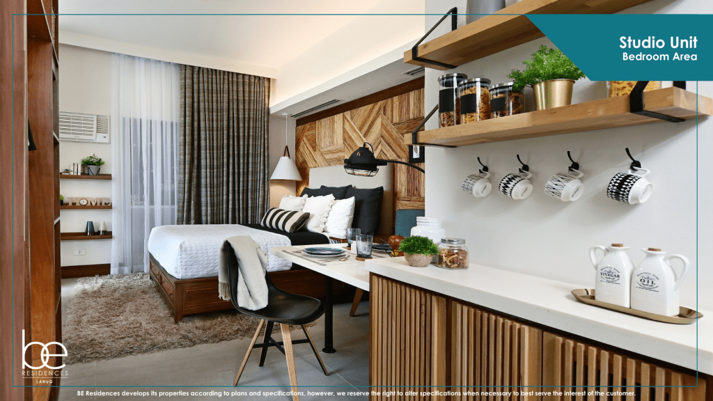 dressed up studio unit at be residences lahug